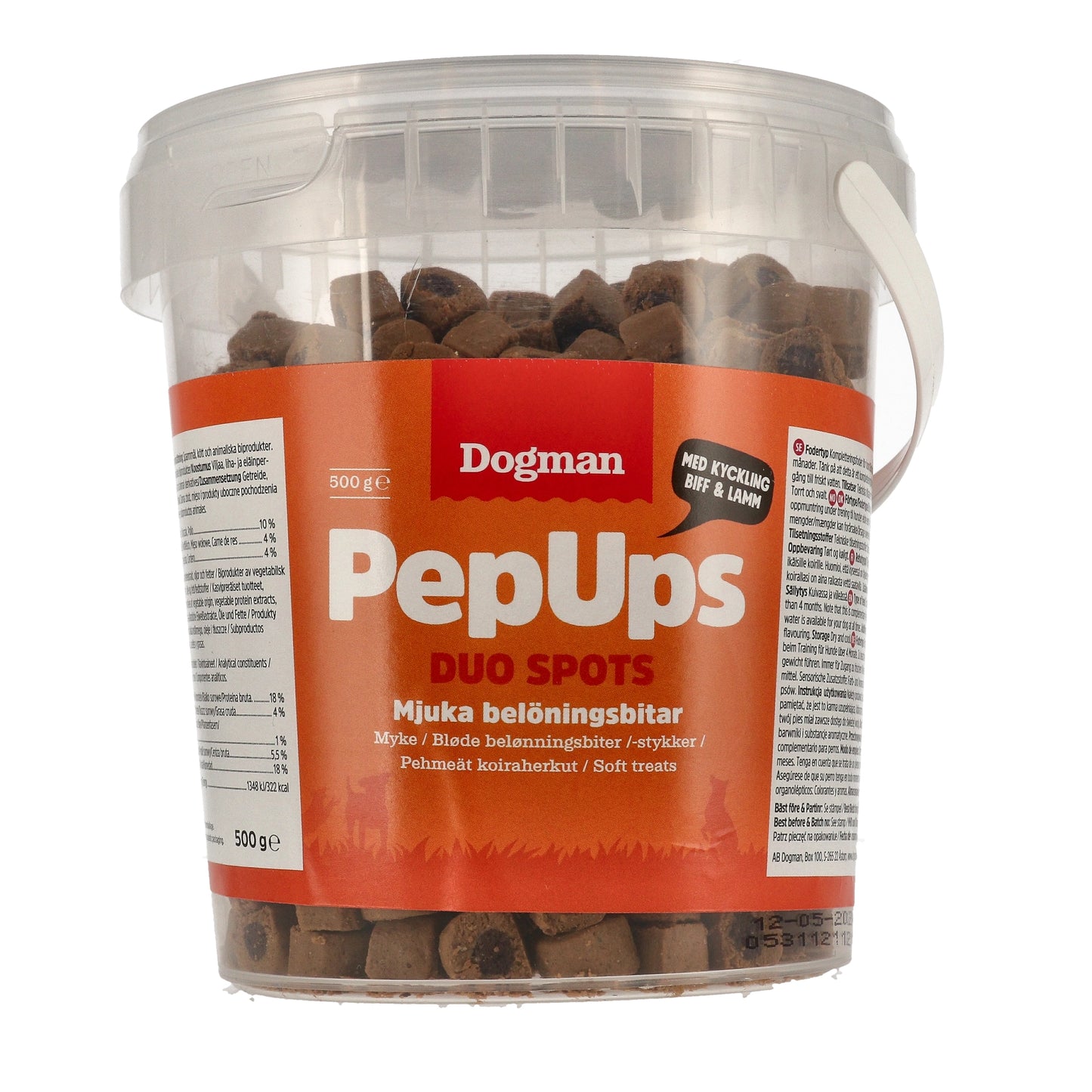 Dogman PepUps Duo Spots Hundgodis – Kyckling, Biff & Lamm