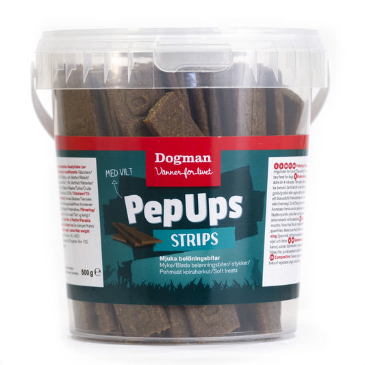 Dogman PepUps Strips Hundgodis 500g 6 pack