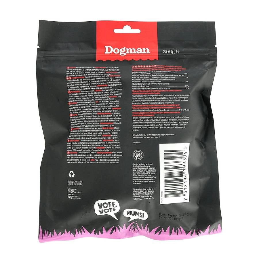 Dogman Meaty Slices Hundgodis – 93 % Kött i Flera Smaker