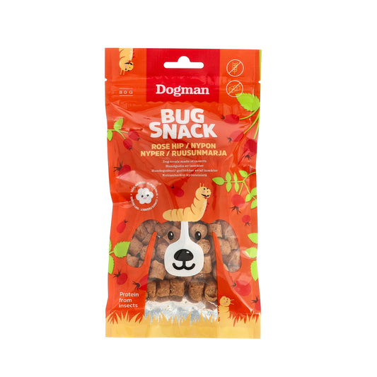 Bug Snack Rose Hip – Hundgodis 80g