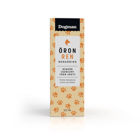 Dogman Öronrengöring för hund 50ml – Skonsam rengöring av öronen
