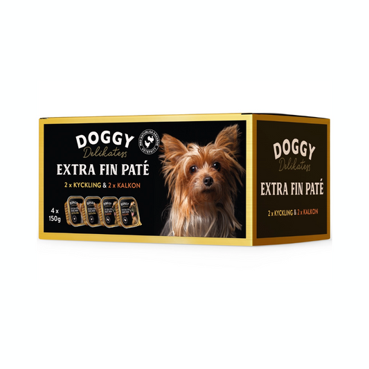 Delikatess Paté Kyckling & Kalkon Våtfoder 4x150g